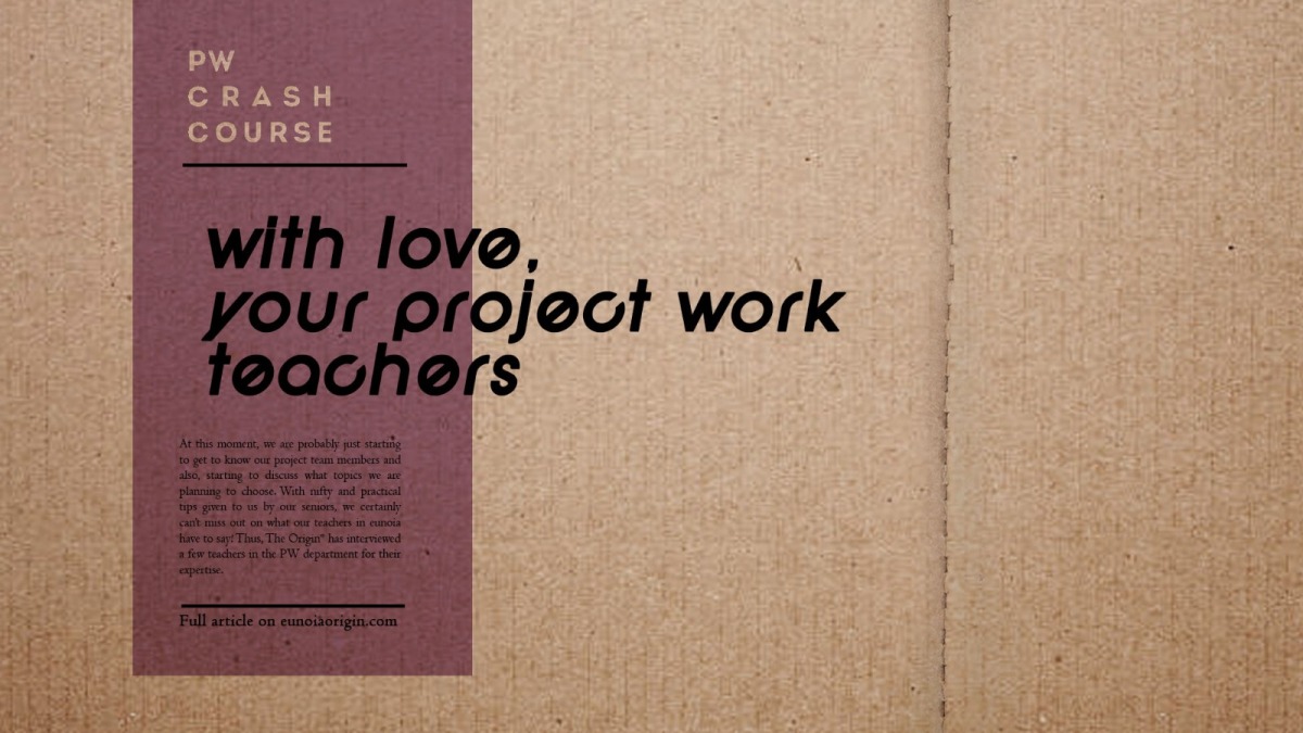 With Love, Your Project Work Teachers